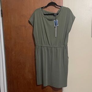 Nicole Miller Sage Green Midi Dress